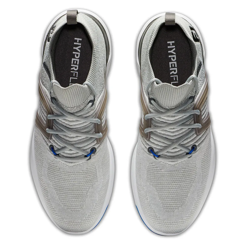 FootJoy Hyperflex Spiked Shoes - Grey/White/Blue