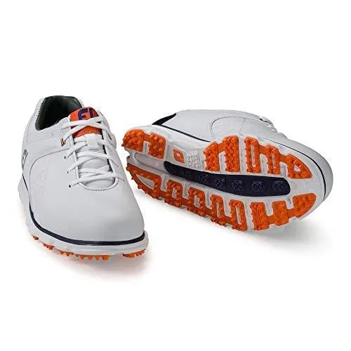 FootJoy Men's Pro/SL-Previous Season Style Golf Shoes White 11.5 W Navy/Orange, US