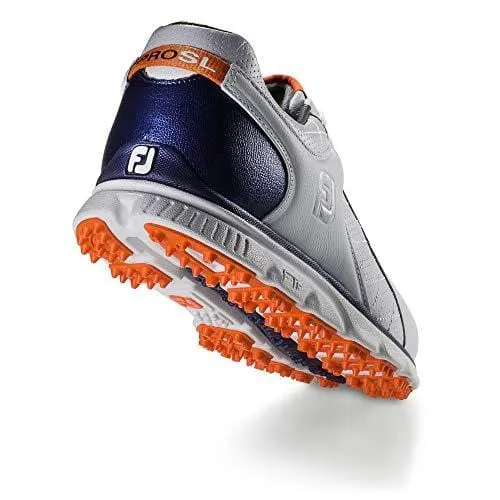 FootJoy Men's Pro/SL-Previous Season Style Golf Shoes White 11.5 W Navy/Orange, US