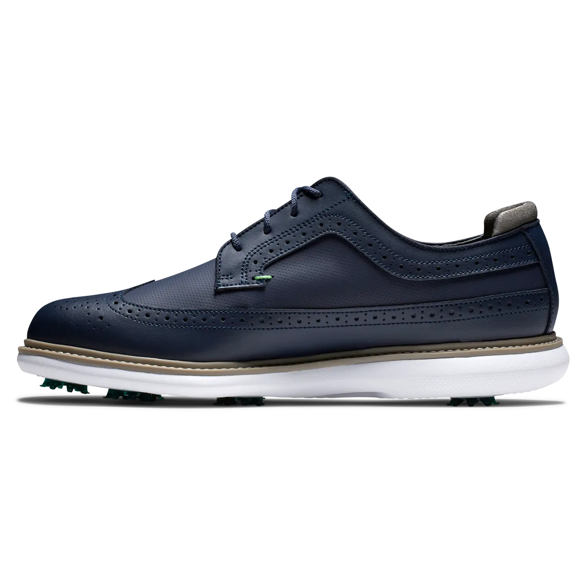 FootJoy Men's Traditions Shield Tips- Navy Golf Shoes