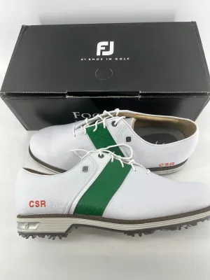 Footjoy Myjoys Premiere Series Custom Packard Golf Shoes White Green CSR 12 XW