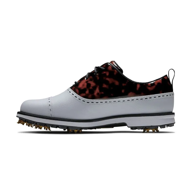 FOOTJOY Premiere Cap Toe Women's Spiked Shoes (White)