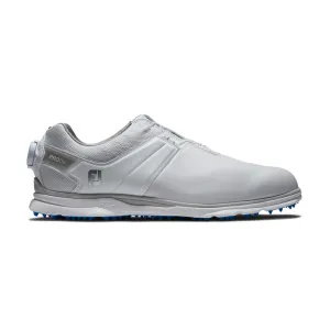 FOOTJOY Pro BOA Men's Spikeless Shoes (White/White/Light Blue)