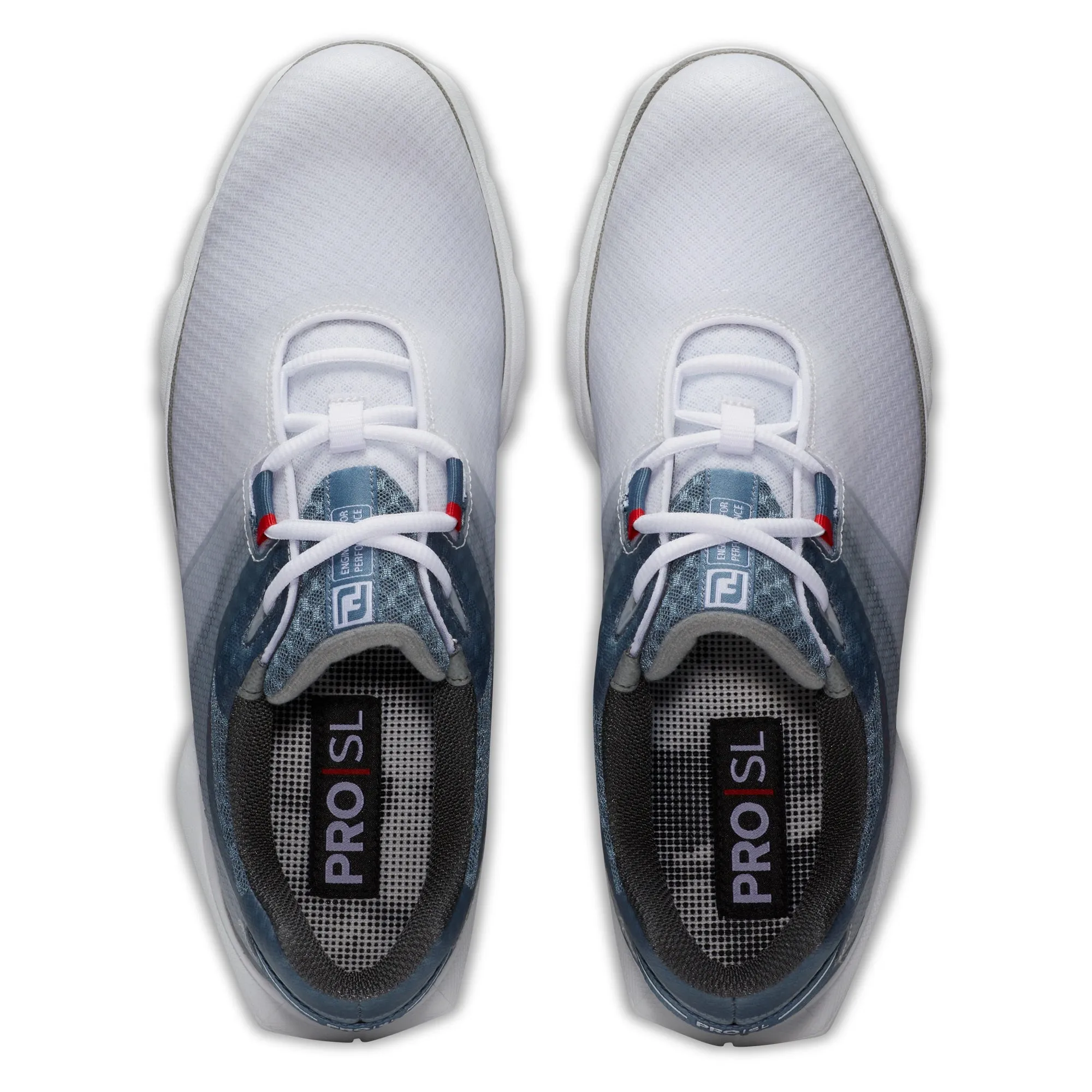 FootJoy Pro|SL Sport Golf Shoes 53854 White/Blue Fog (Previous Season Style)