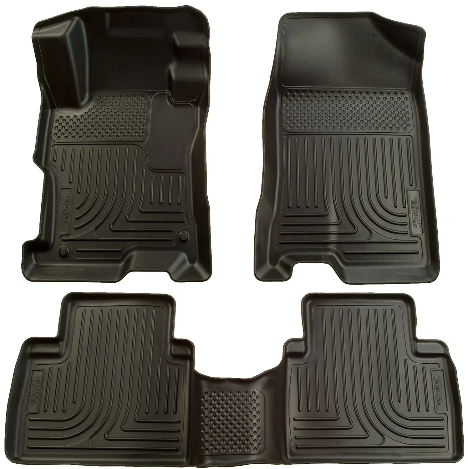 Ford Fusion / Lincoln MKZ / Mercury Milan Front & 2nd Seat Floor Liners - Black