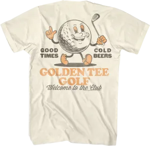 Front & Back Good Times Cold Beers Golden Tee Golf T-Shirt