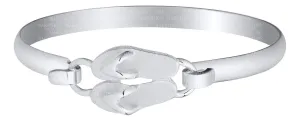 Genuine Sterling Silver Evening Tide Collection Flip Flops Convertible Bracelet