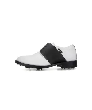 Giclee Men's Tour Player Premium Leather Golf Shoes- Black