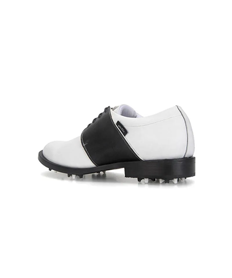 Giclee Men's Tour Player Premium Leather Golf Shoes- Black