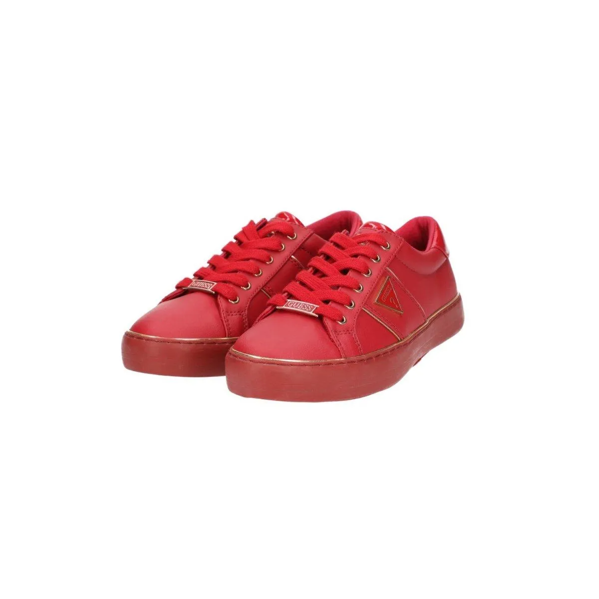 Guess Los Angeles Low-Top Sneakers Fabric Red Colour For Women