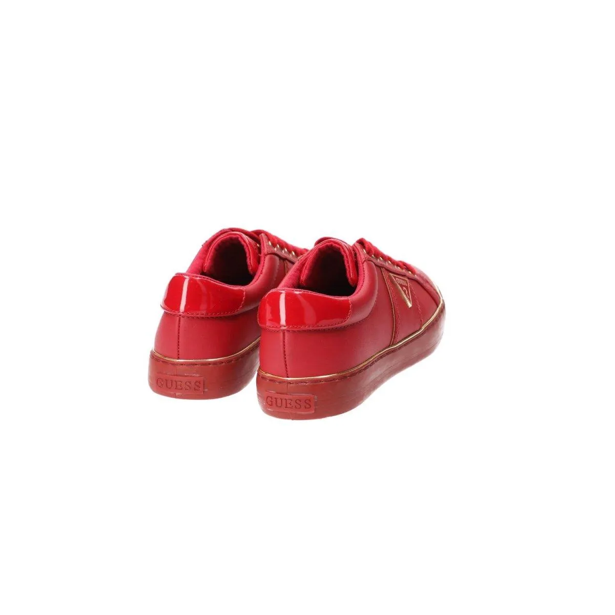 Guess Los Angeles Low-Top Sneakers Fabric Red Colour For Women