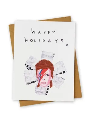 'Happy Holidays' Bowie Card