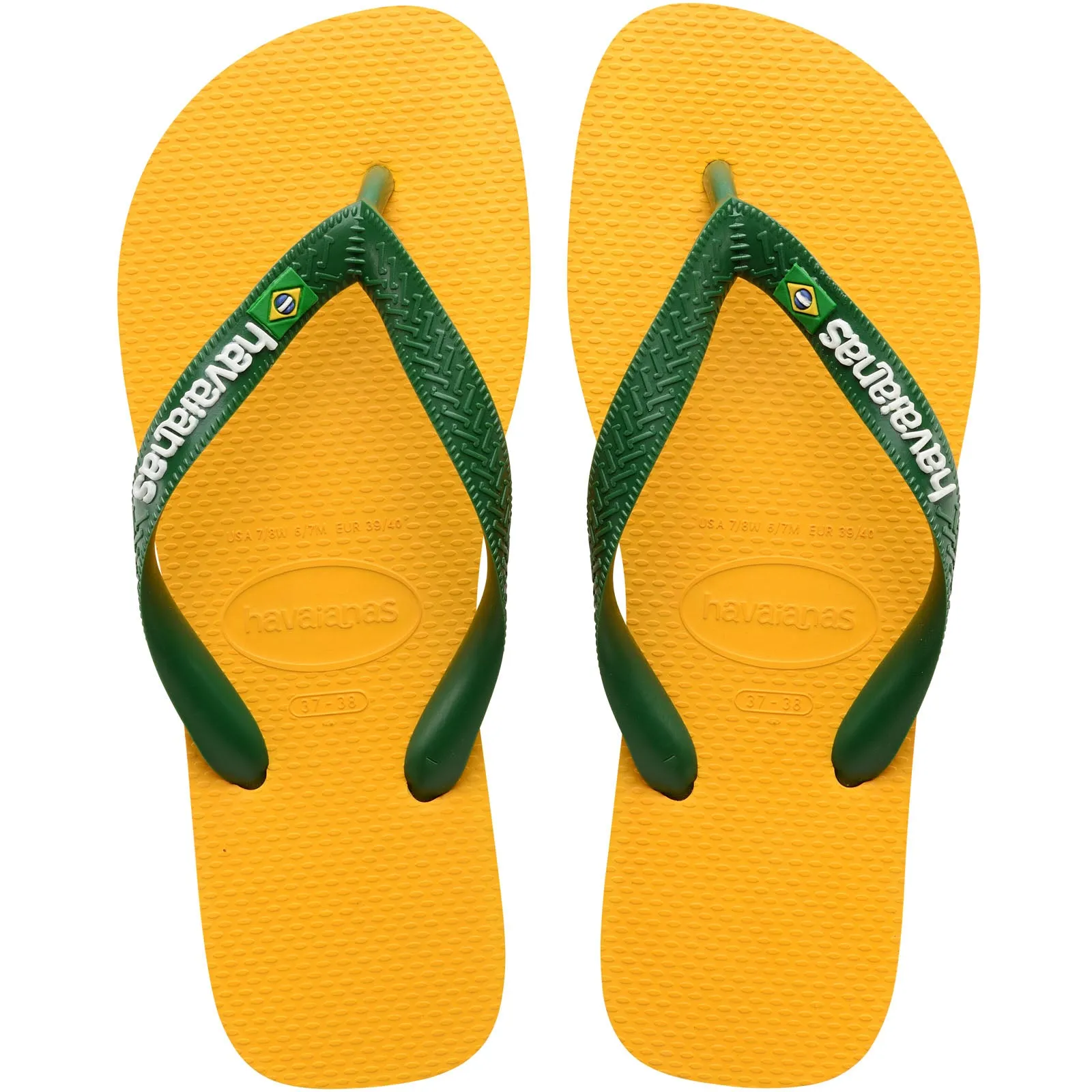 Havaianas Brasil Logo Flip Flops