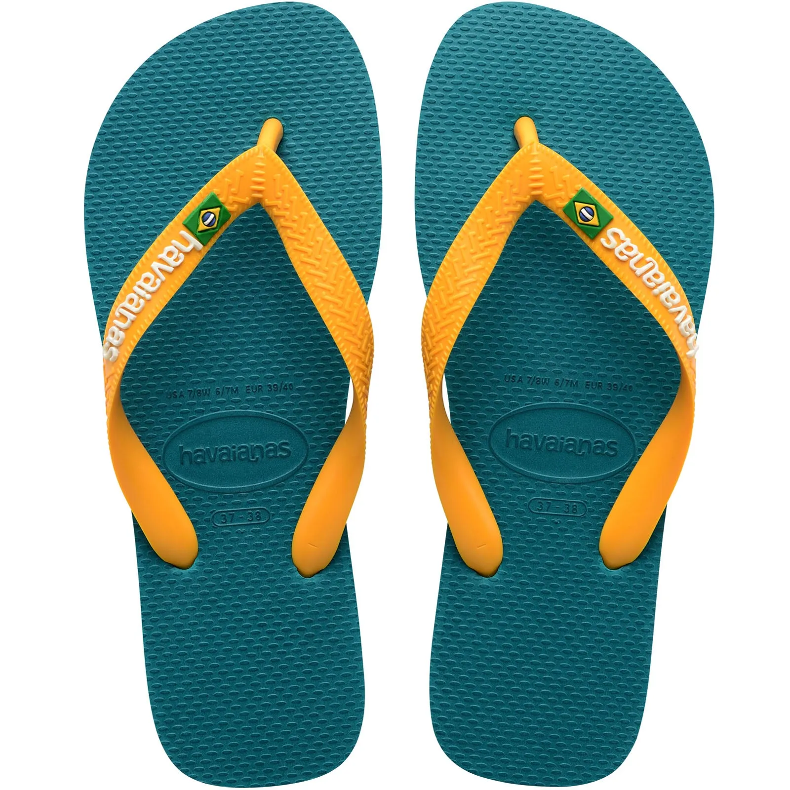 Havaianas Brasil Logo Flip Flops