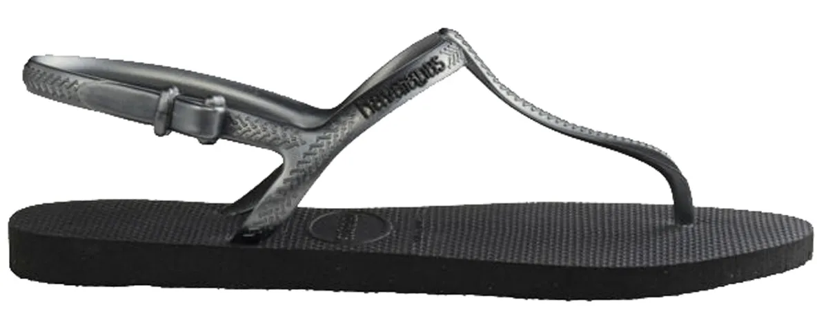 Havaianas Freedom In Black Silver