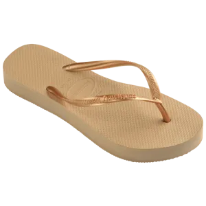 Havaianas Womens Slim Flatform Sandal Golden