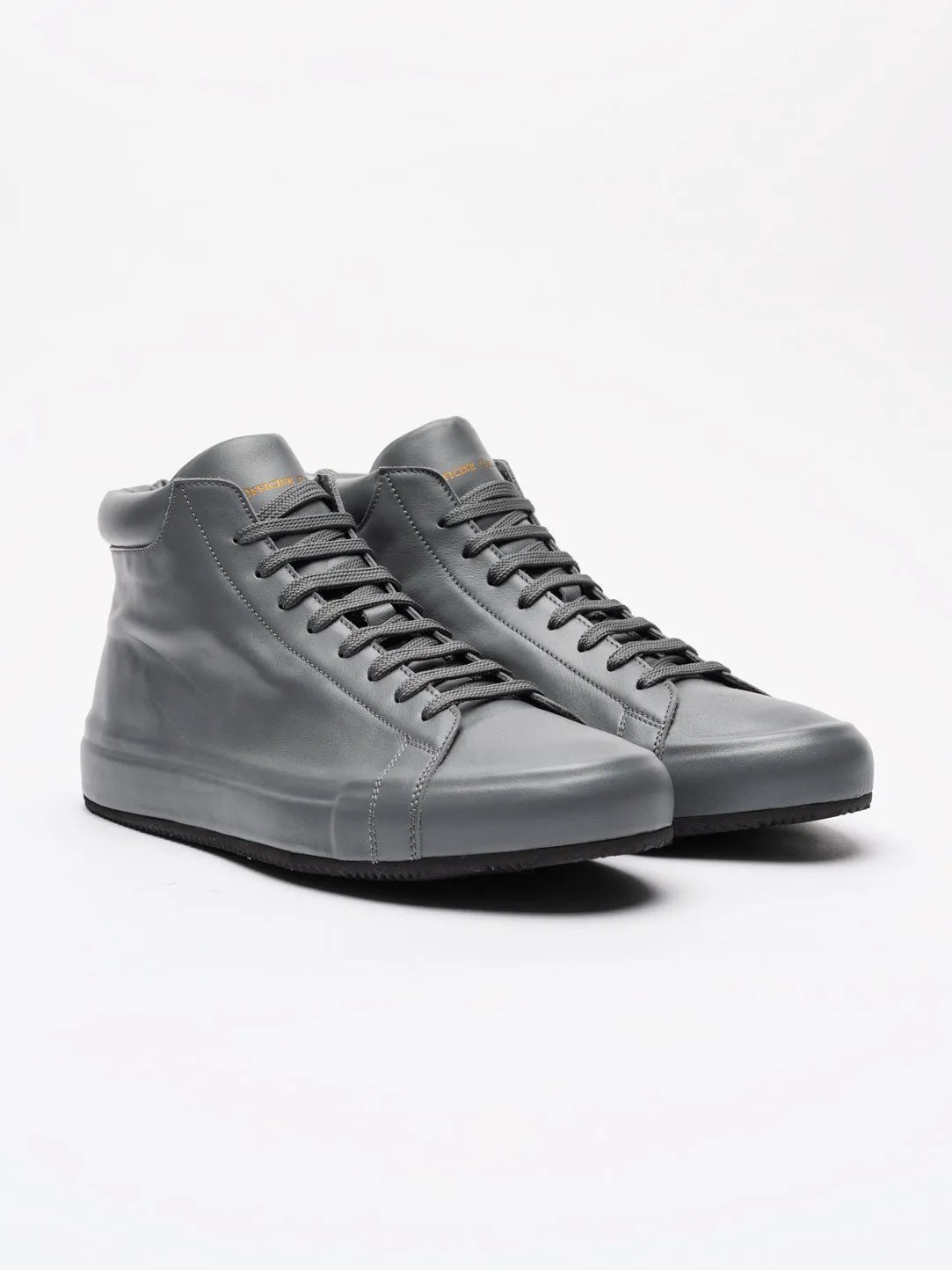 High-Top Leather Sneakers