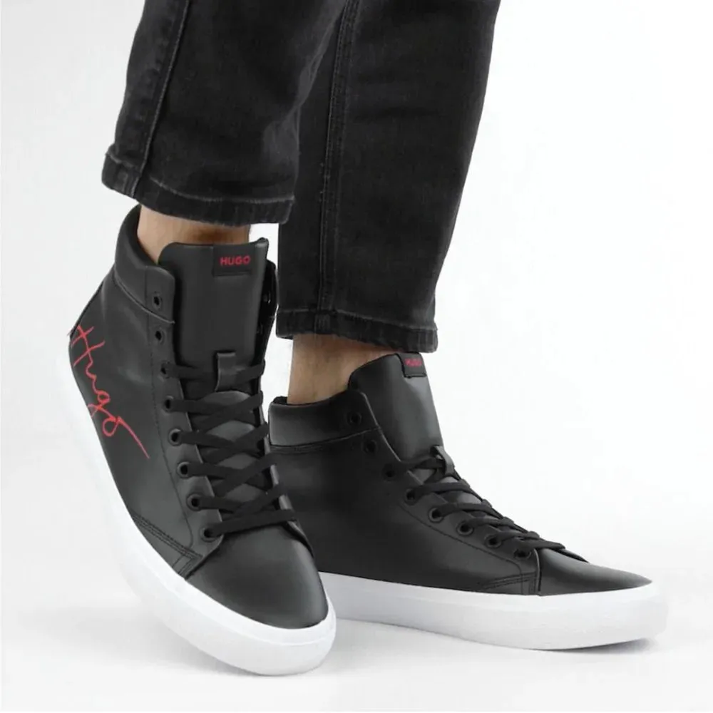 HUGO BOSS DyerH Signature High-Top Trainers Men 50485771-BLK