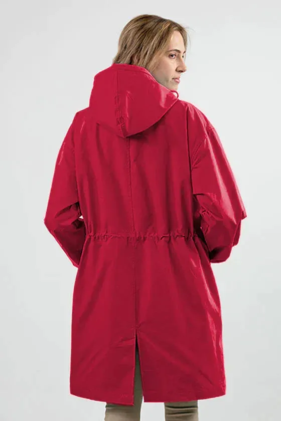 Jade - Water Resistant Oversized Hooded Windbreaker Rain Jacket