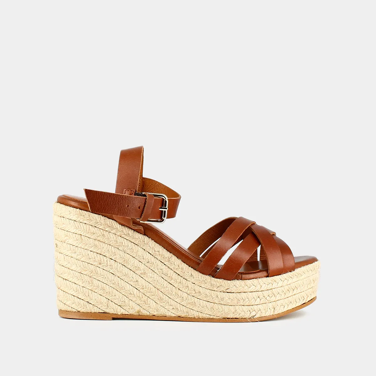 Jonak - Espadrilles Sacha Cuir  - Cognac