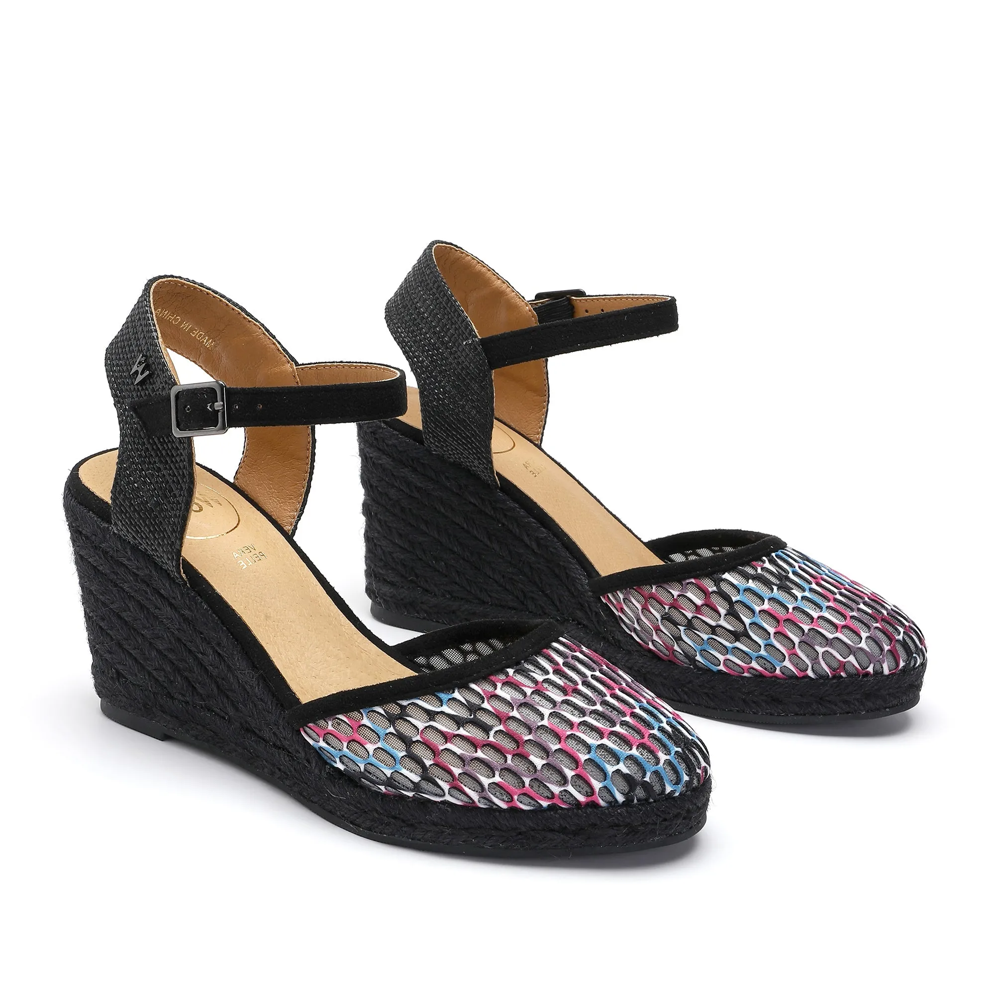 Joy Black Pink White Blue Espadrilles