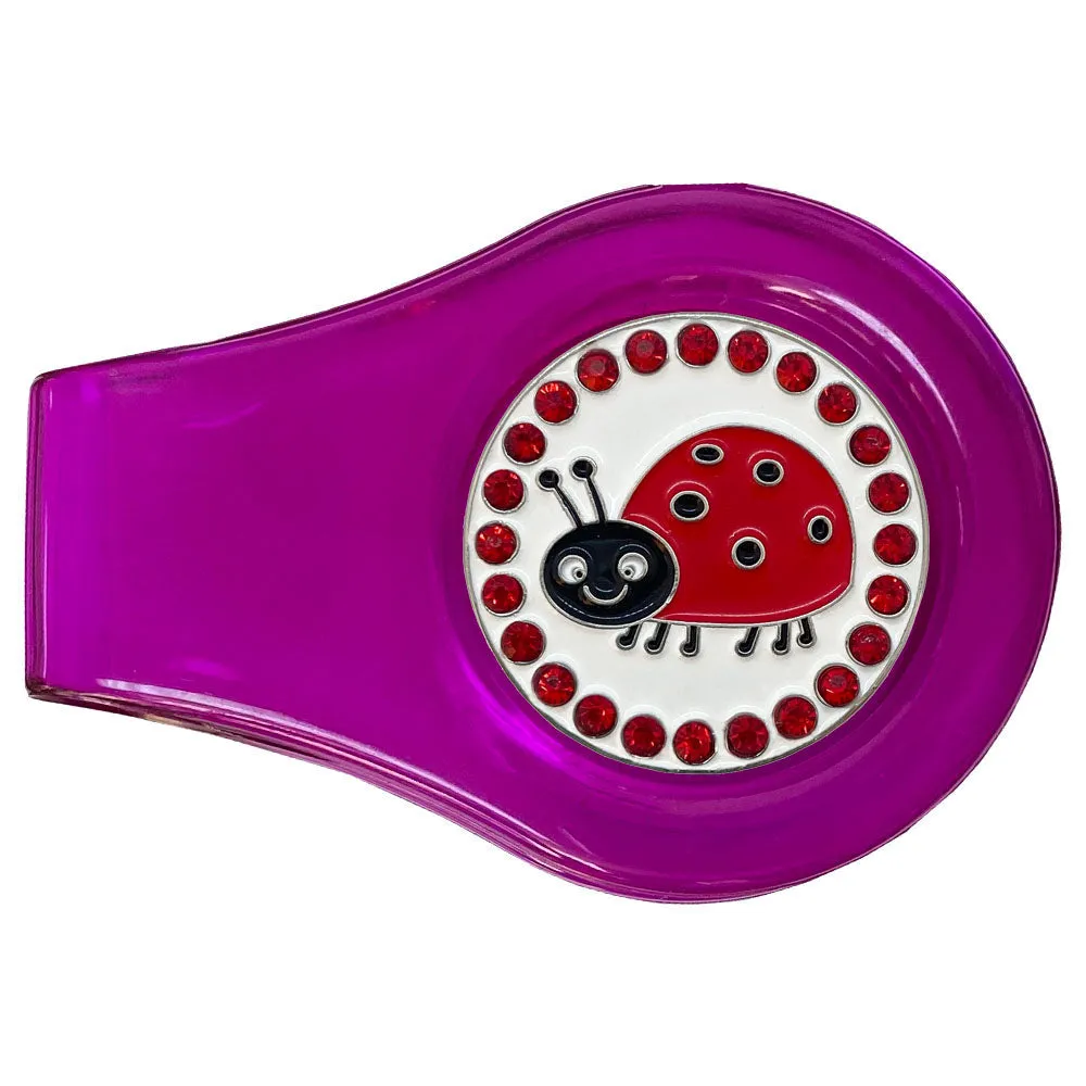 Ladybug Golf Ball Marker With Colored Clip