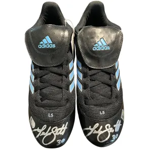 Luke Scott Autographed Adidas Cleats - Player's Closet Project