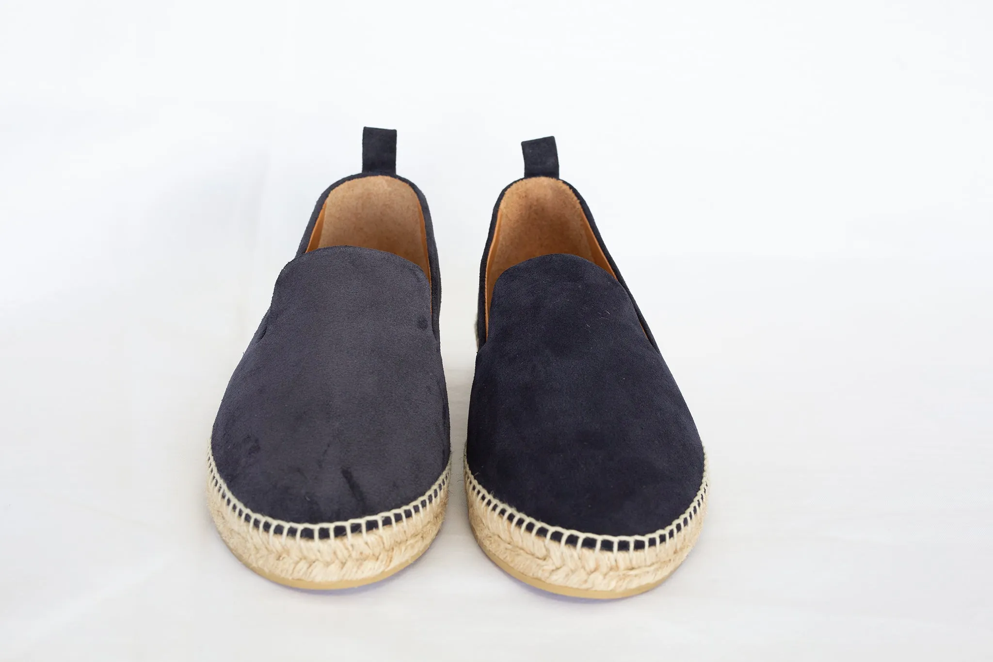 Luxury Men's Espadrilles Genuine Suede Navy