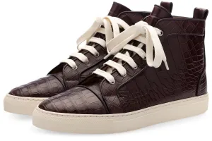 MAXIME CROCODILE COCOA HIGH TOP