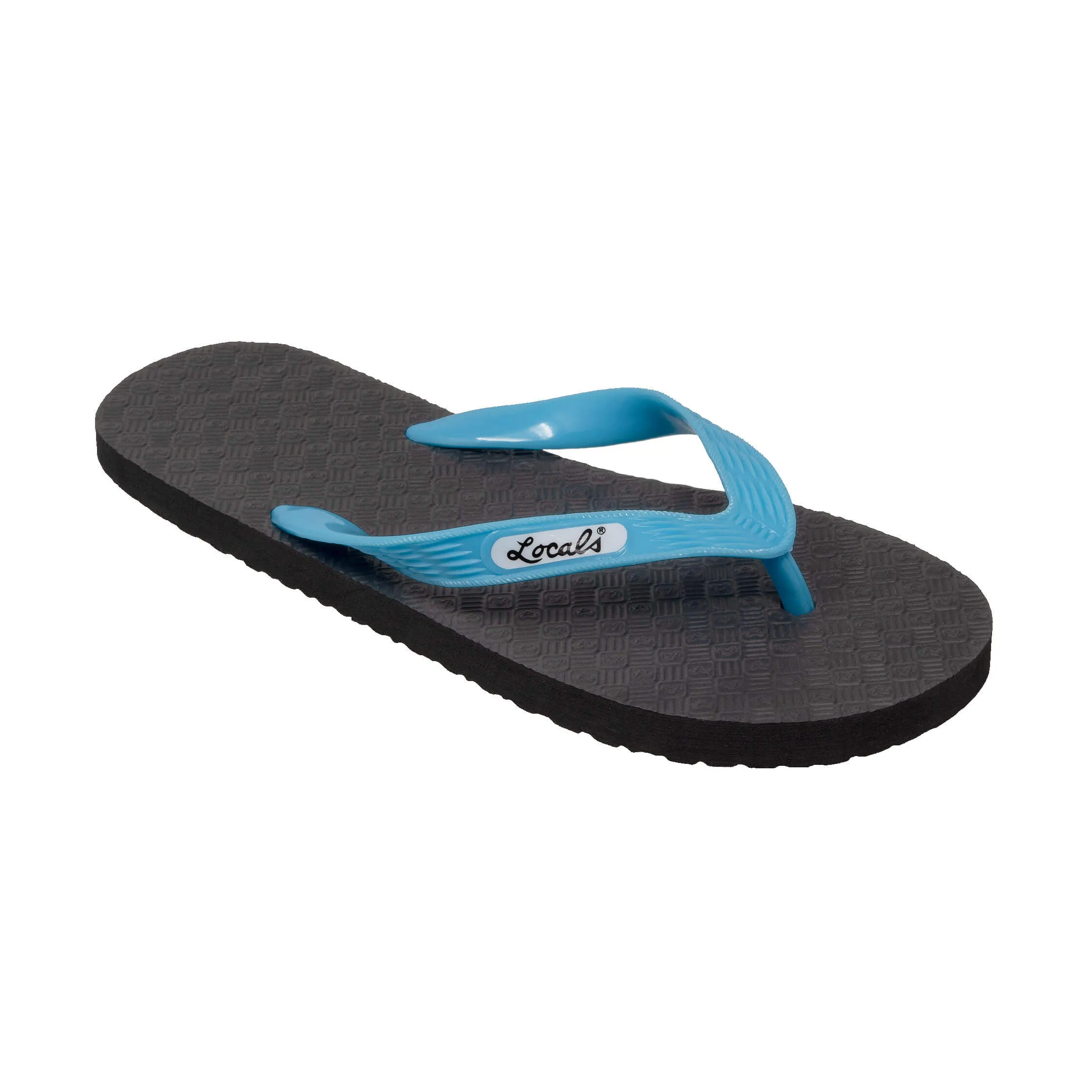 Men's Solid Aqua Strap Slippah