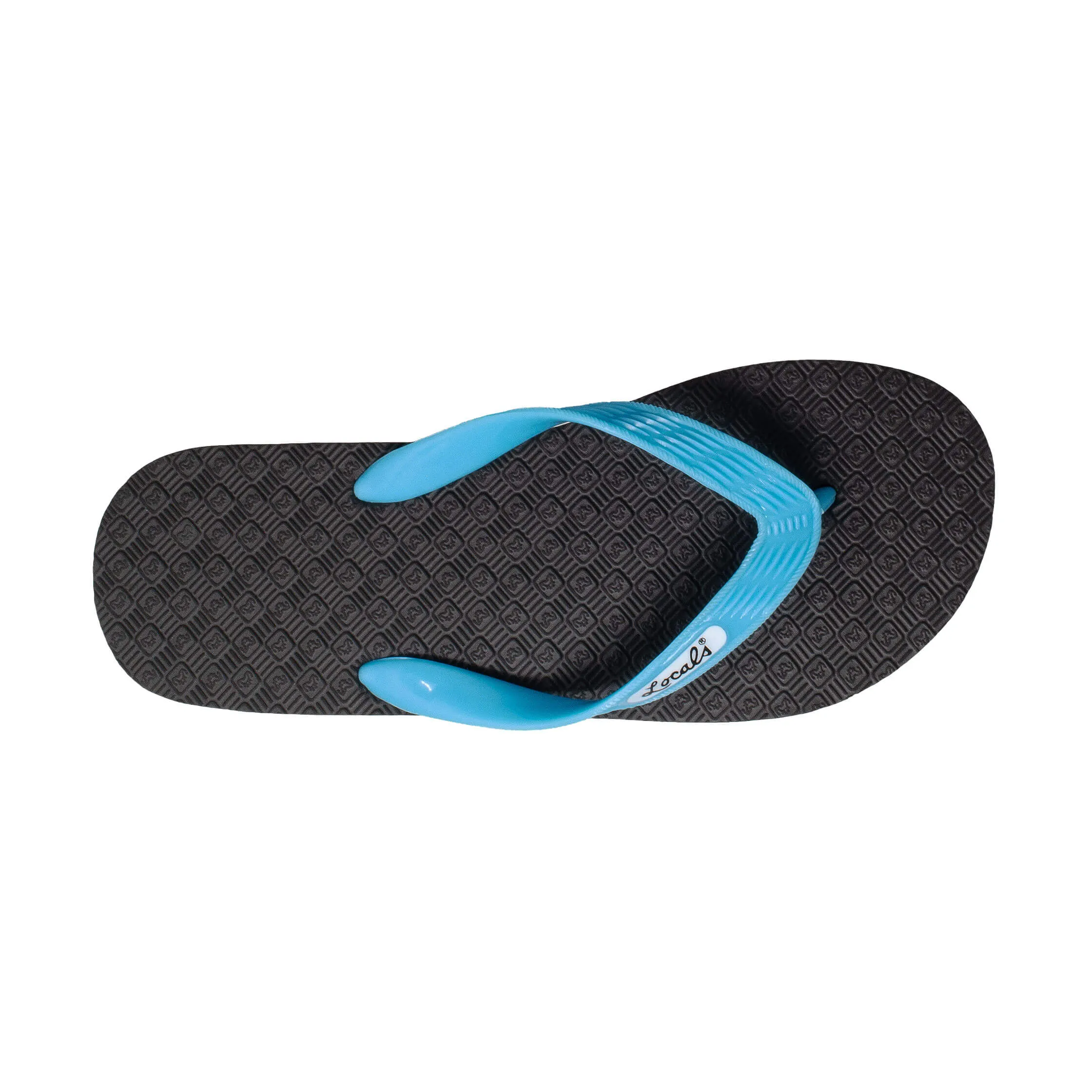 Men's Solid Aqua Strap Slippah