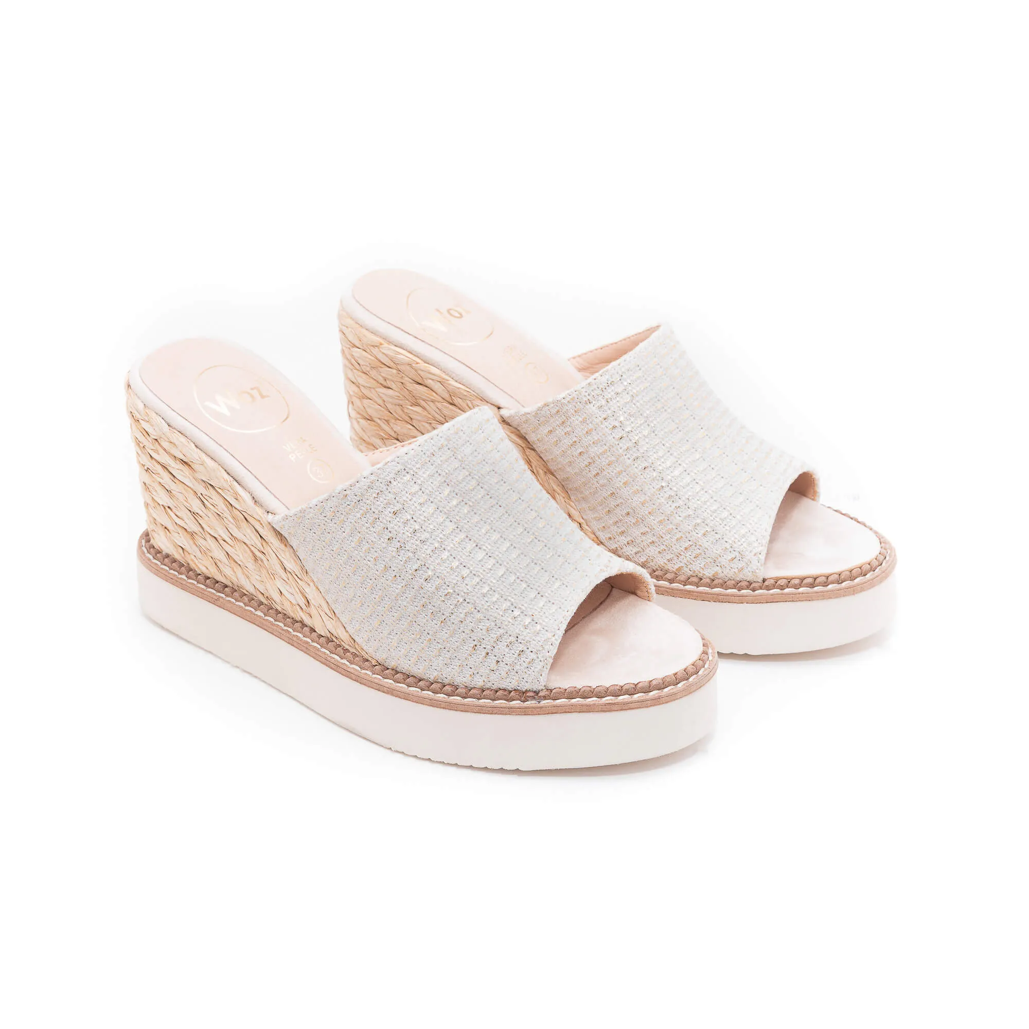 Mia Light Gold Espadrilles