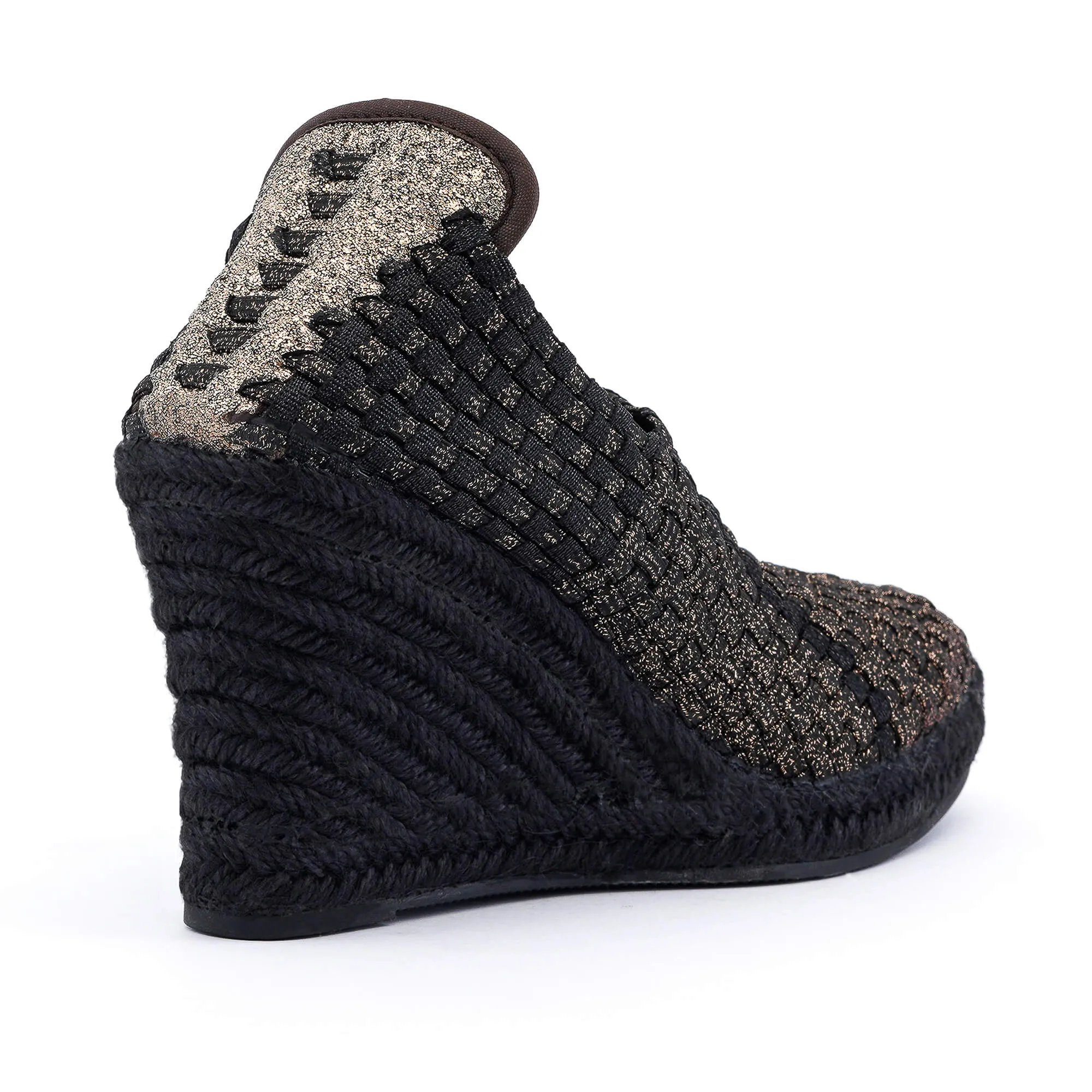 Nairobi Black & Bronze Espadrilles