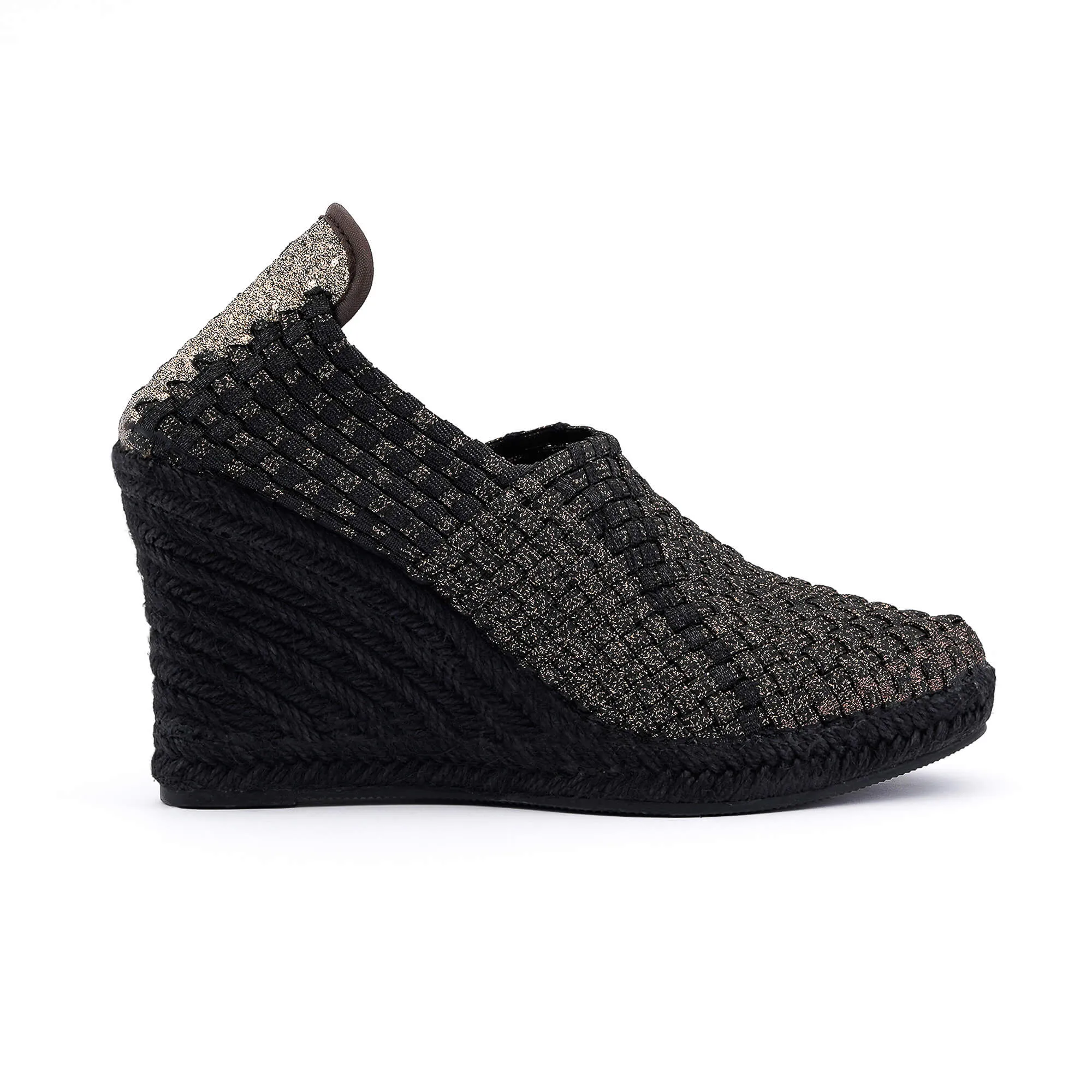 Nairobi Black & Bronze Espadrilles