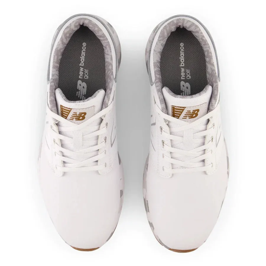 New Balance Brighton Spiked Golf Shoes - White/Brown