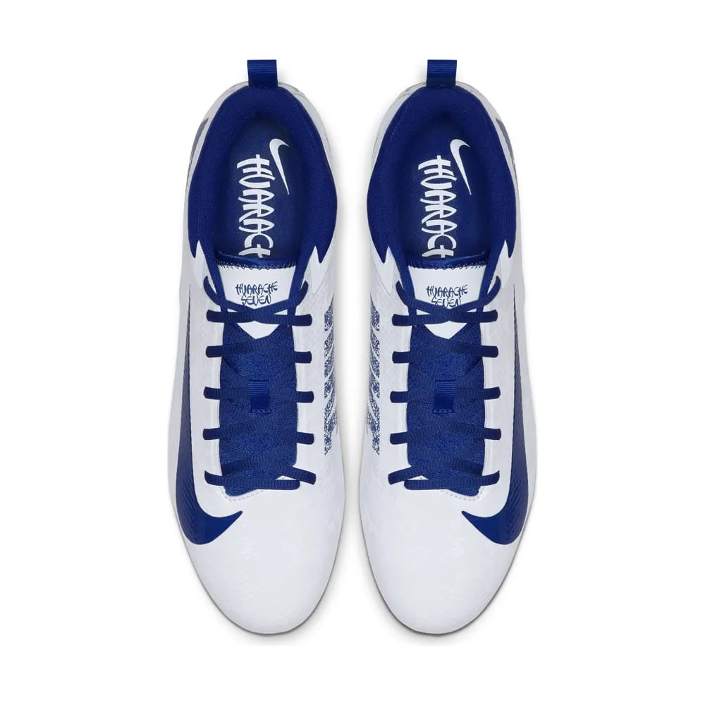 Nike Alpha Huarache 7 Varsity Low White/Royal Blue Lacrosse Cleats