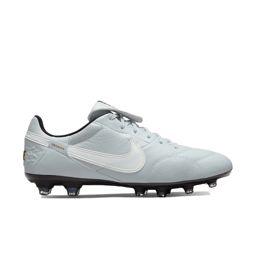 (NIKE-AT5889-011) Nike Premier 3 Firm Ground Cleats [Silver]