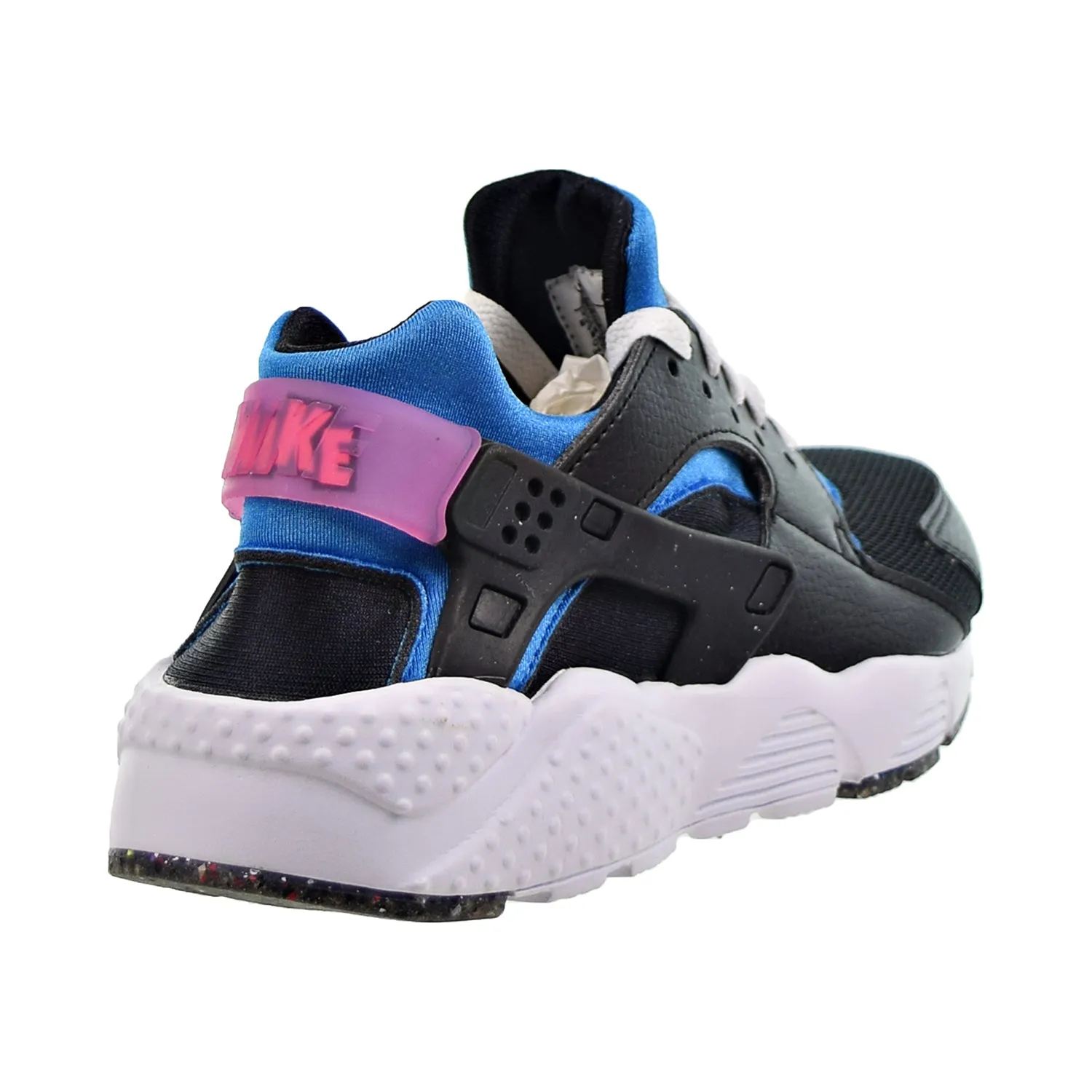 Nike Huarache Run (GS) Big Kids' Shoes Black-Light Photo Blue-Active Pink