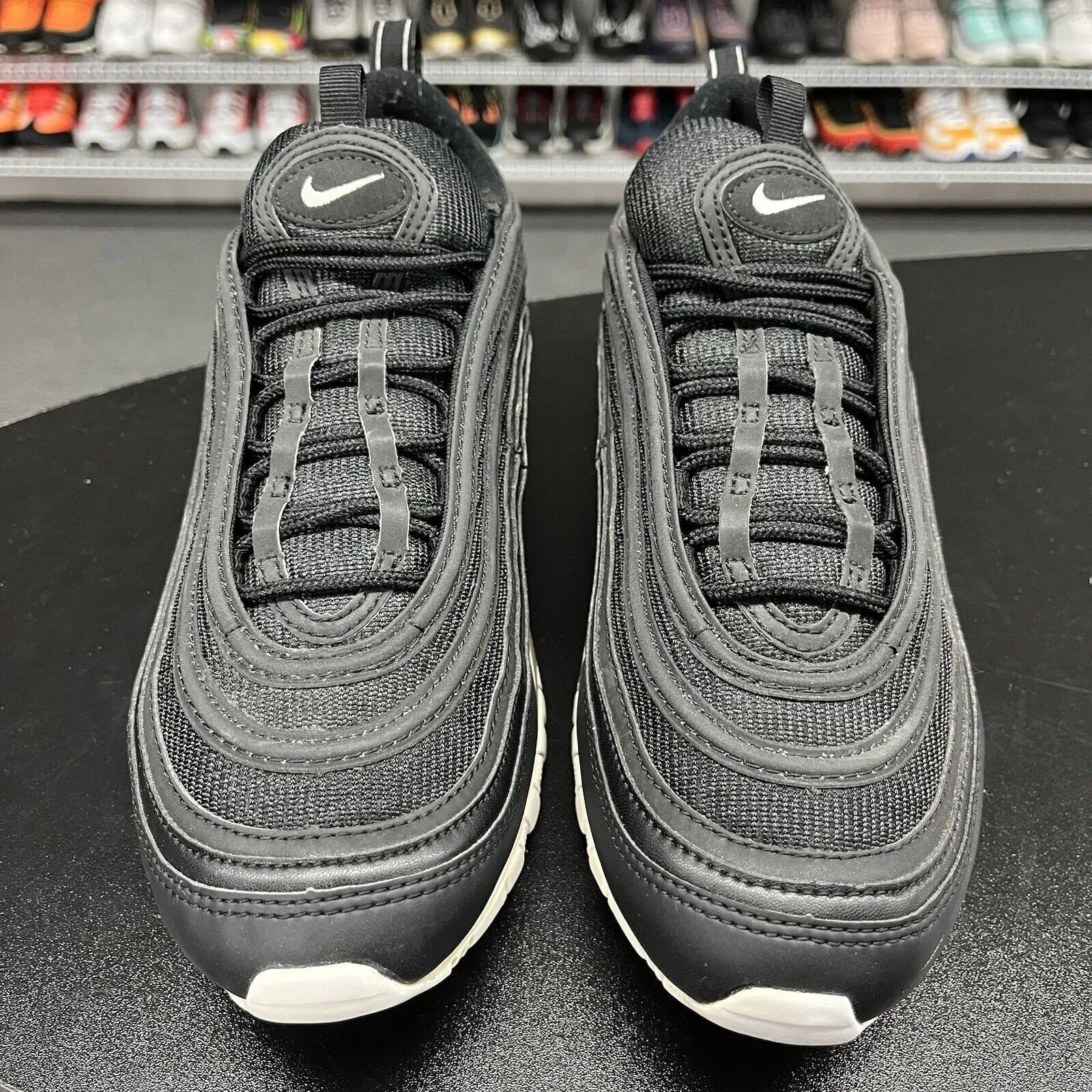 Nike Men's Air Max 97 Black White Athletic Running Shoes 921826-001 Size 9.5