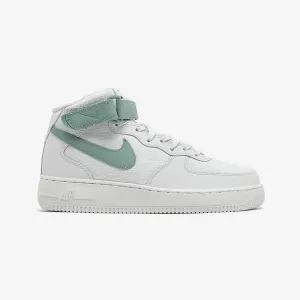 Nike | WMN'S AIR FORCE 1 '07 MID { SUMMIT WHITE/MINERAL-SAIL