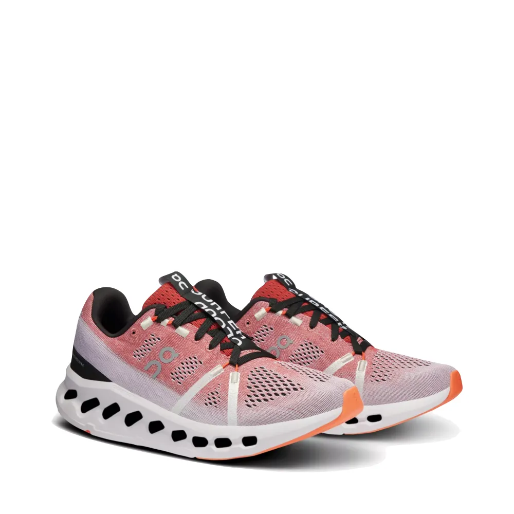 On Women's Cloudsurfer Running Sneaker in Auburn/Frost