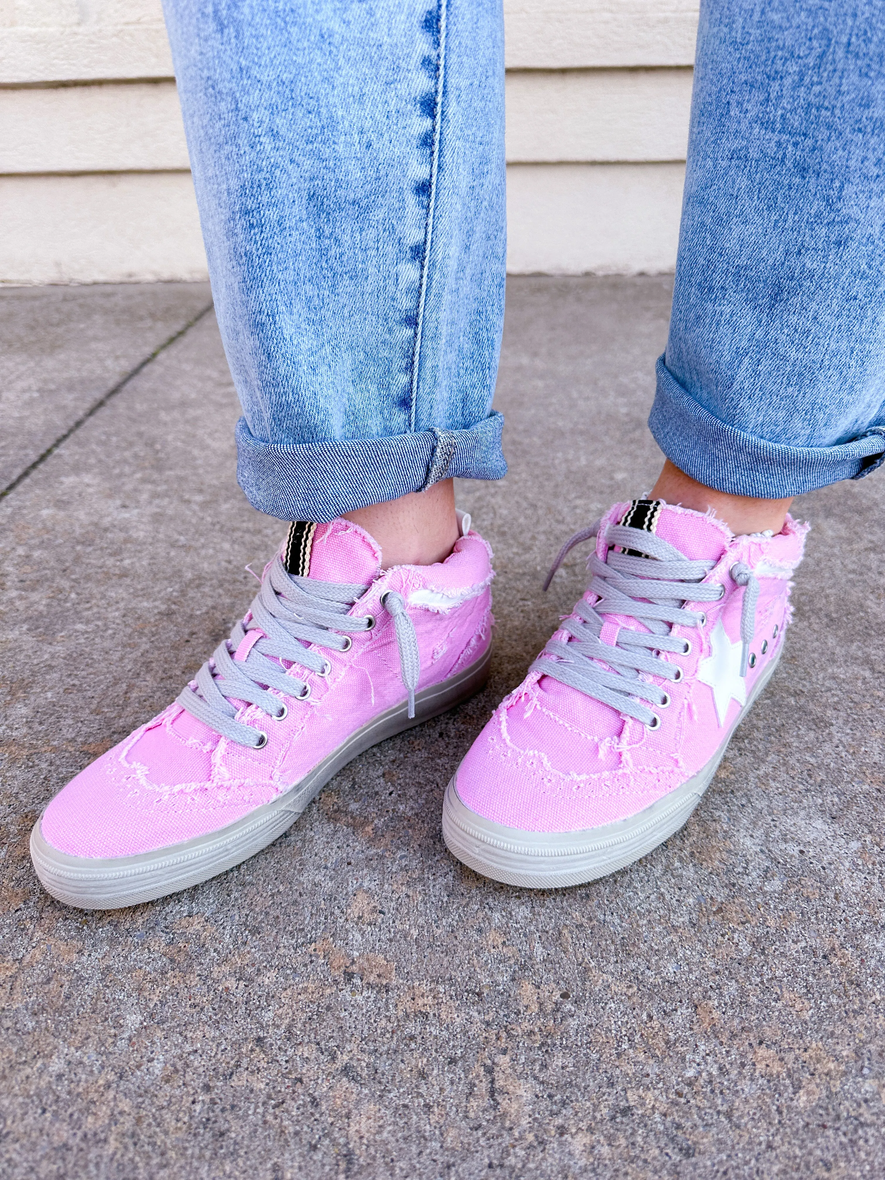 Paulina High Top Sneakers - Pink