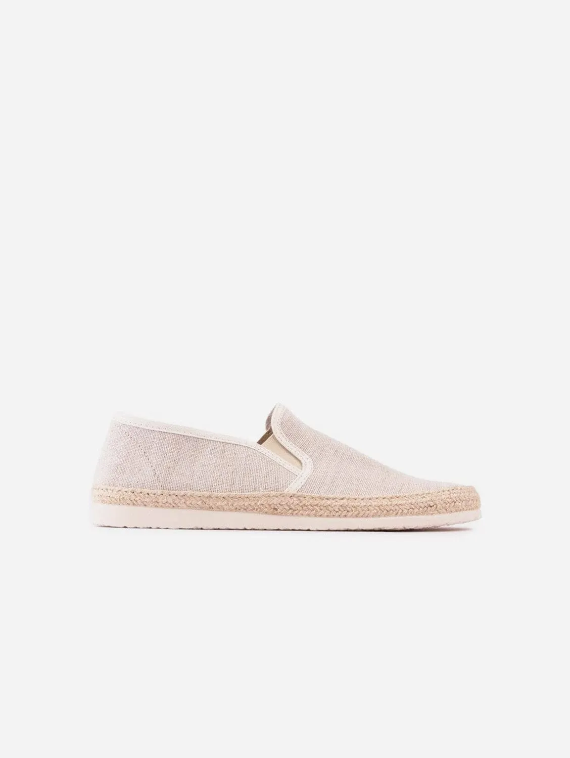 Pecan Men's Recycled Cotton Espadrilles | Neutral