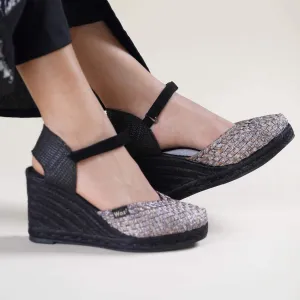 Pisa Silver & Nude Espadrille