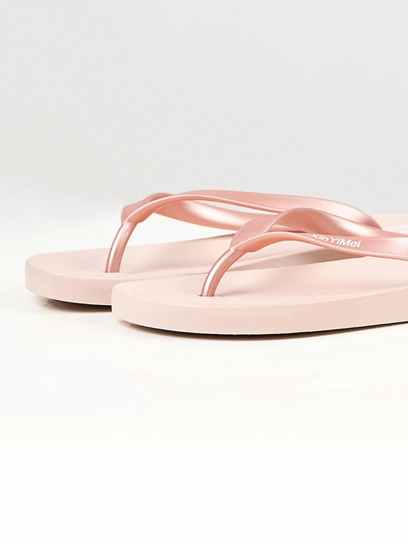 Plain Flip Flops - Light Peach