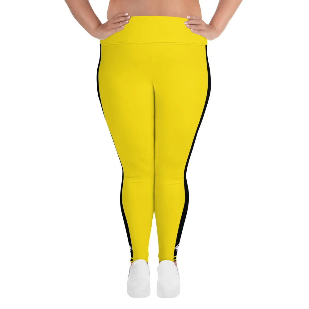 Plus Size Women's Game of Death and Kill Bill Inspired Yoga Pants: Perfect for Jiu Jitsu, Workouts, and More