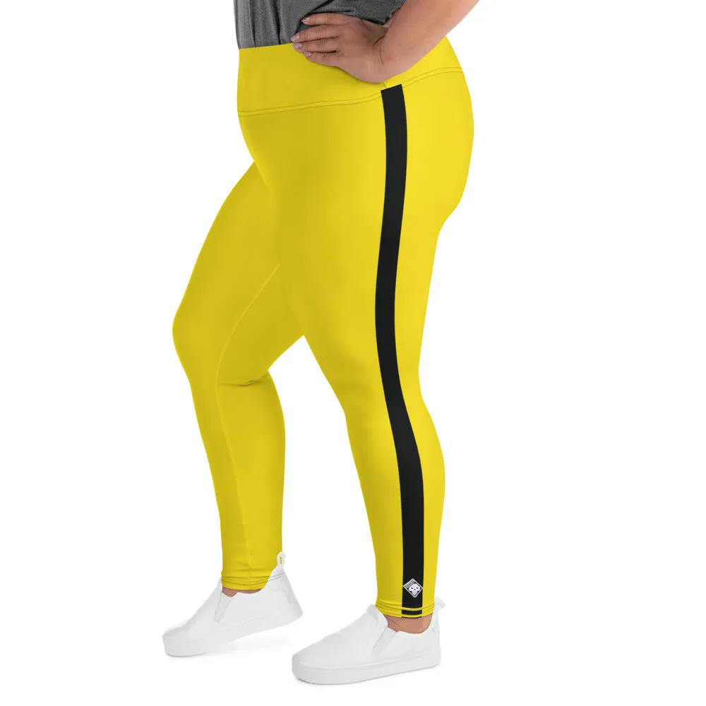 Plus Size Women's Game of Death and Kill Bill Inspired Yoga Pants: Perfect for Jiu Jitsu, Workouts, and More