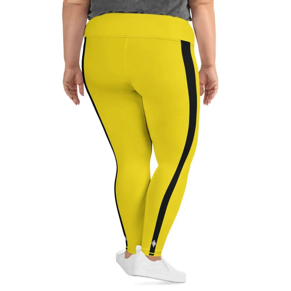 Plus Size Women's Game of Death and Kill Bill Inspired Yoga Pants: Perfect for Jiu Jitsu, Workouts, and More