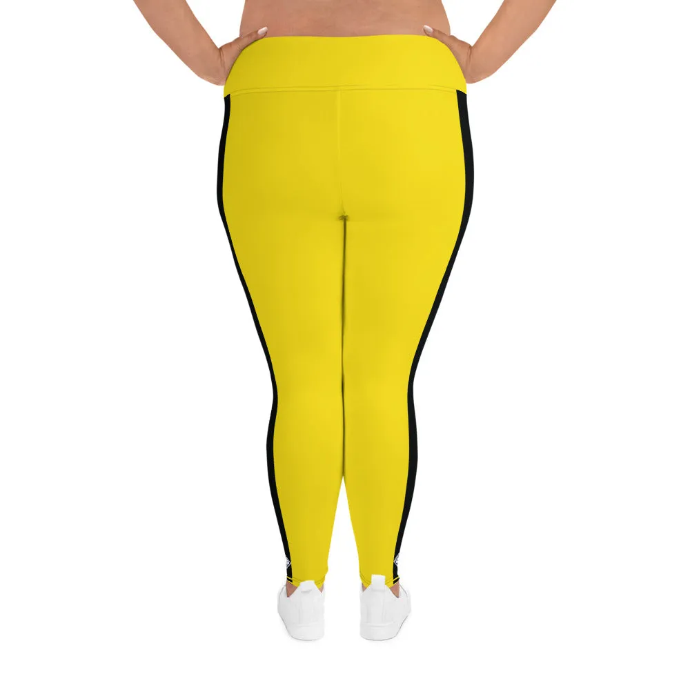 Plus Size Women's Game of Death and Kill Bill Inspired Yoga Pants: Perfect for Jiu Jitsu, Workouts, and More