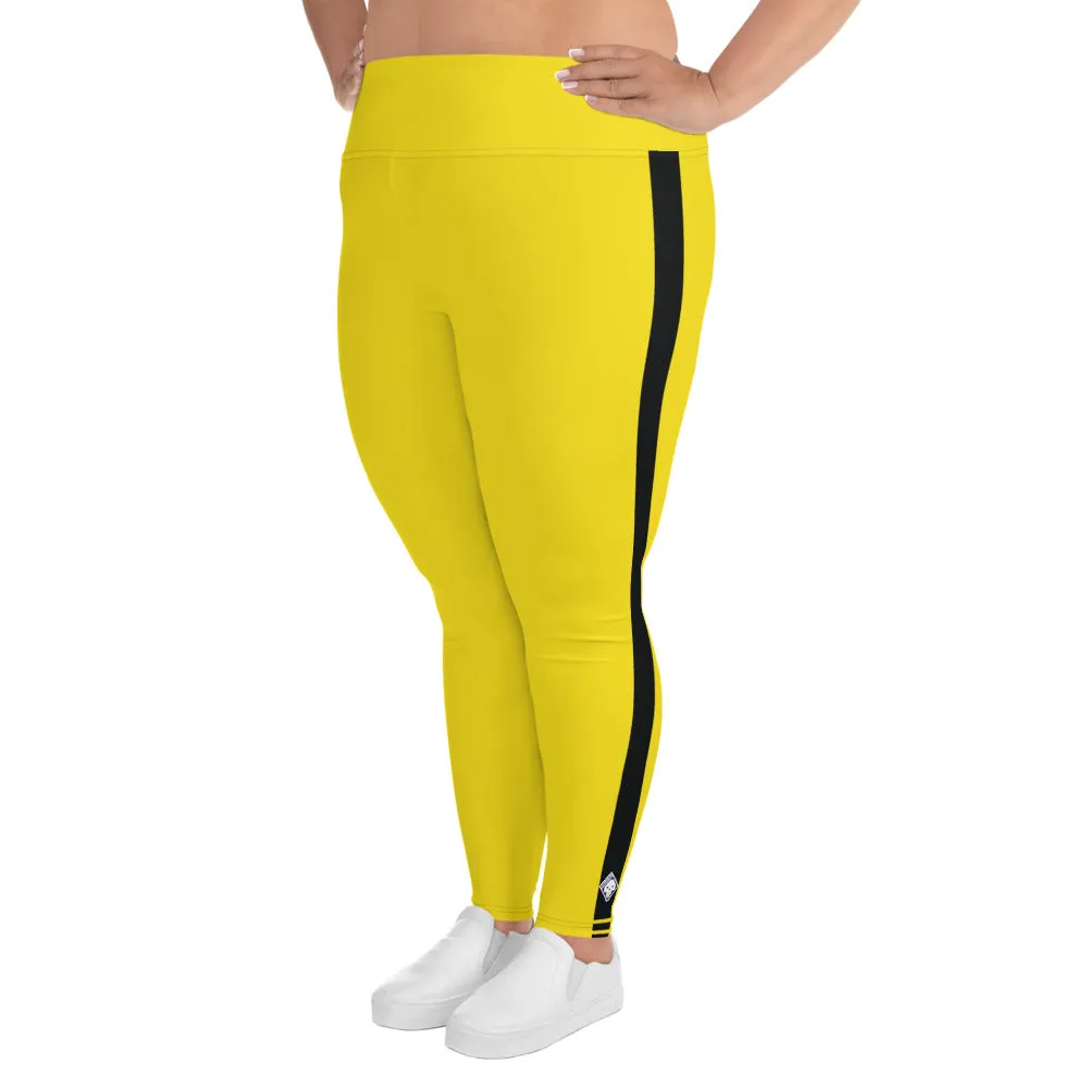 Plus Size Women's Game of Death and Kill Bill Inspired Yoga Pants: Perfect for Jiu Jitsu, Workouts, and More